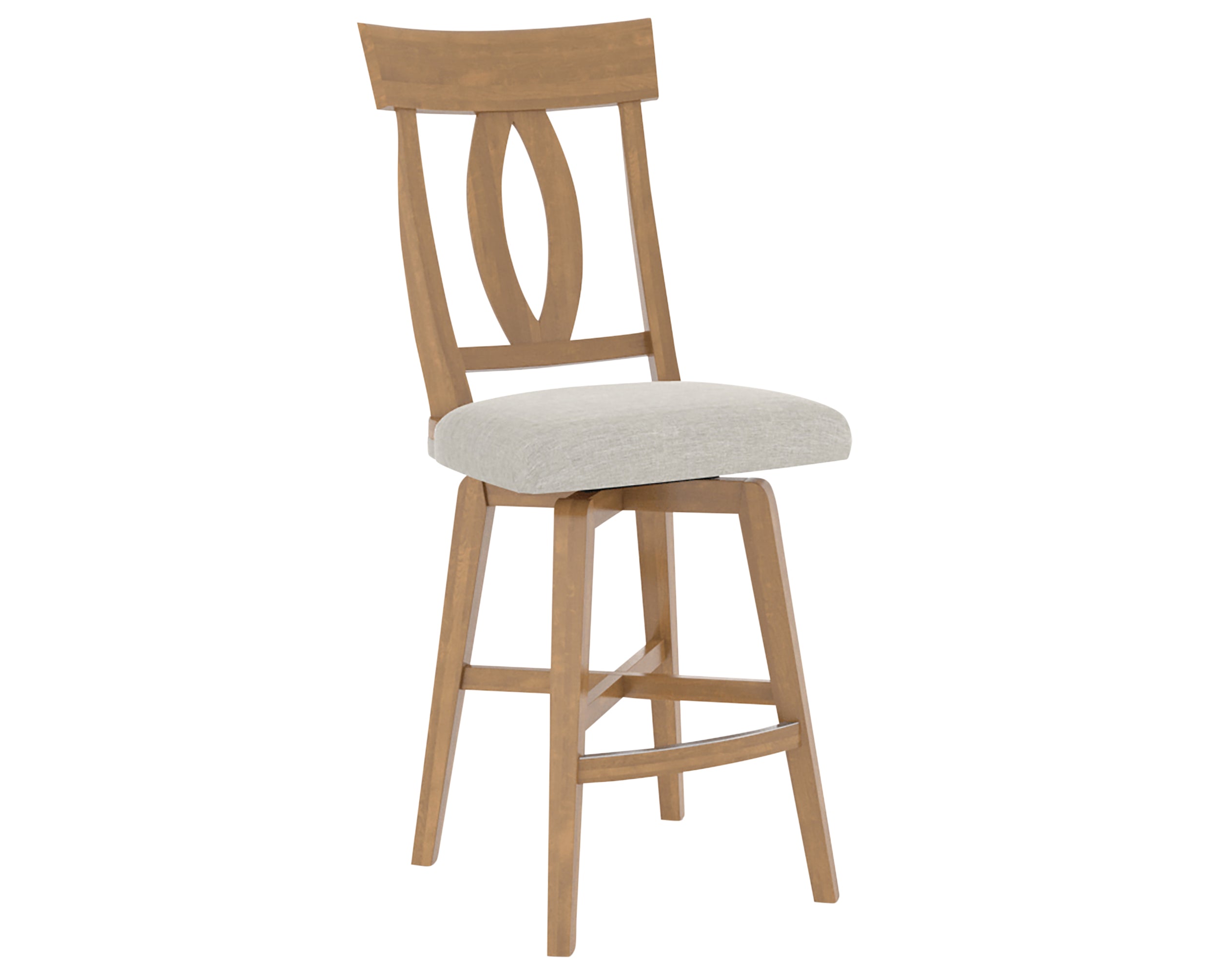 Honey Washed and Fabric TB | Canadel Core Counter Stool 7100 | Valley Ridge Furniture
