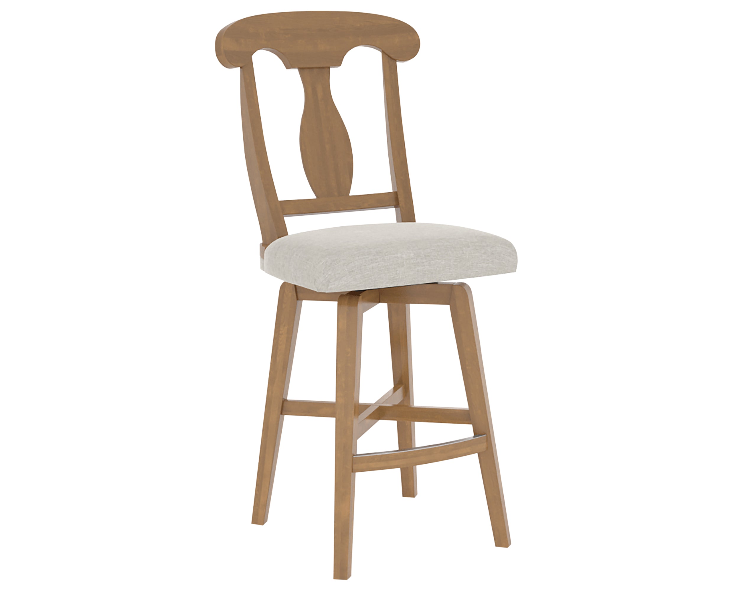 Honey Washed and Fabric TB | Canadel Core Counter Stool 7600 | Valley Ridge Furniture