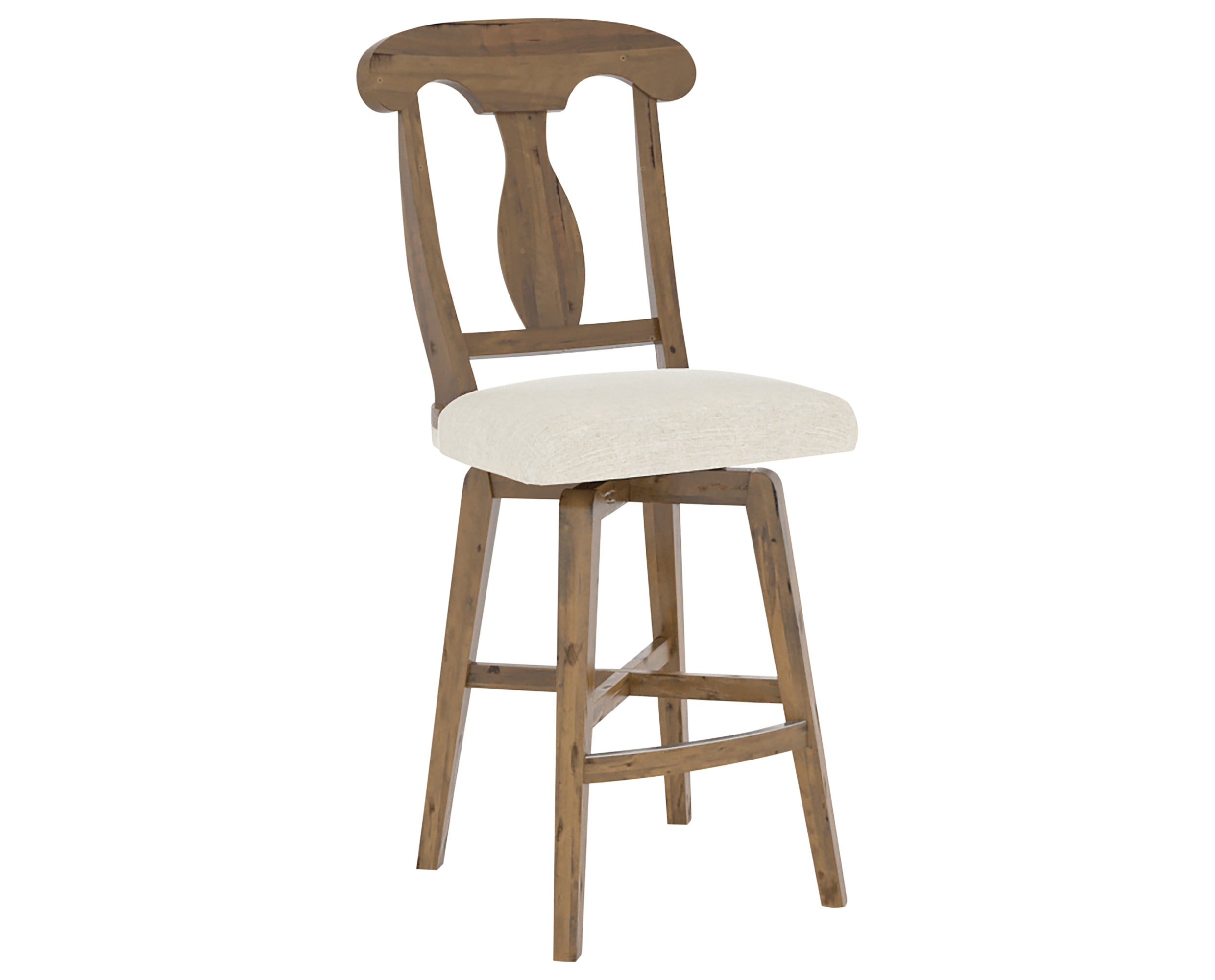 Oak Washed and Fabric TW | Canadel Champlain Counter Stool 7600  Valley Ridge Furniture