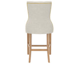 Honey Washed and Fabric TB with Antique Brass Nails | Canadel Farmhouse Counter Stool 817A | Valley Ridge Furniture