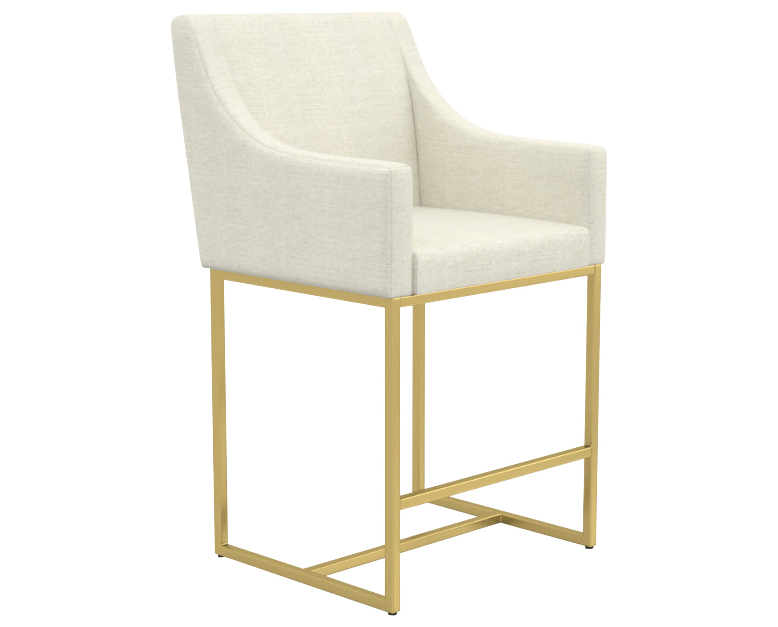 GL Metal Gold &amp; Fabric TW | Canadel Modern Counter Stool 8175 | Valley Ridge Furniture