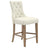 Oak Washed and Fabric TW with Antique Brass Nails | Canadel Champlain Counter Stool 817A | Valley Ridge Furniture