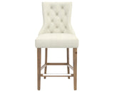 Oak Washed and Fabric TW with Antique Brass Nails | Canadel Champlain Counter Stool 817A | Valley Ridge Furniture