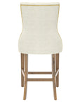 Oak Washed and Fabric TW with Antique Brass Nails | Canadel Champlain Counter Stool 817A | Valley Ridge Furniture