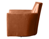 Lukas Leather Pecan | Camden Carlton Swivel Glider | Valley Ridge Furniture