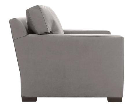 Vertual Fabric Almond with Fossil Hardwood | Camden Axel Chair & 1/2 | Valley Ridge Furniture