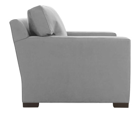 Vertual Fabric Ash with Fossil Hardwood | Camden Axel Chair & 1/2 | Valley Ridge Furniture