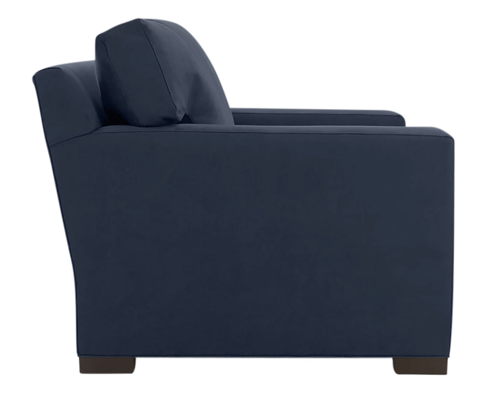 Vertual Fabric Ink with Fossil Hardwood | Camden Axel Chair & 1/2 | Valley Ridge Furniture