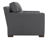 Vertual Fabric Steel with Fossil Hardwood | Camden Axel Chair & 1/2 | Valley Ridge Furniture