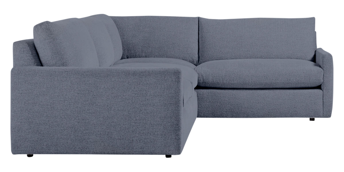 Plush Fabric Indigo | Camden Sarah L Sectional | Valley Ridge Furniture