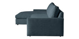 Plush Fabric Azure | Camden Sarah Sectional w/Chaise | Valley Ridge Furniture