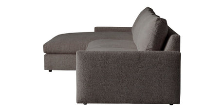 Plush Fabric Bark | Camden Sarah Sectional w/Chaise | Valley Ridge Furniture