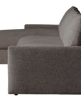 Plush Fabric Bark | Camden Sarah Sectional w/Chaise | Valley Ridge Furniture