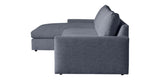Plush Fabric Indigo | Camden Sarah Sectional w/Chaise | Valley Ridge Furniture