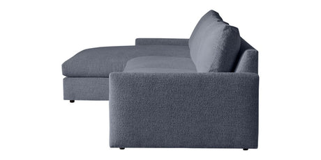 Plush Fabric Indigo | Camden Sarah Sectional w/Chaise | Valley Ridge Furniture