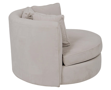 View Fabric Grey | Camden Cuddle Chair | Valley Ridge Furniture