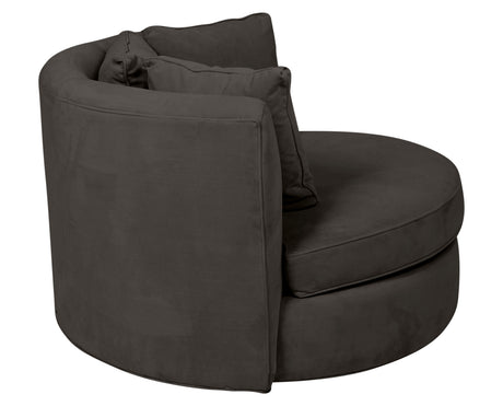 View Fabric Pewter | Camden Cuddle Chair | Valley Ridge Furniture