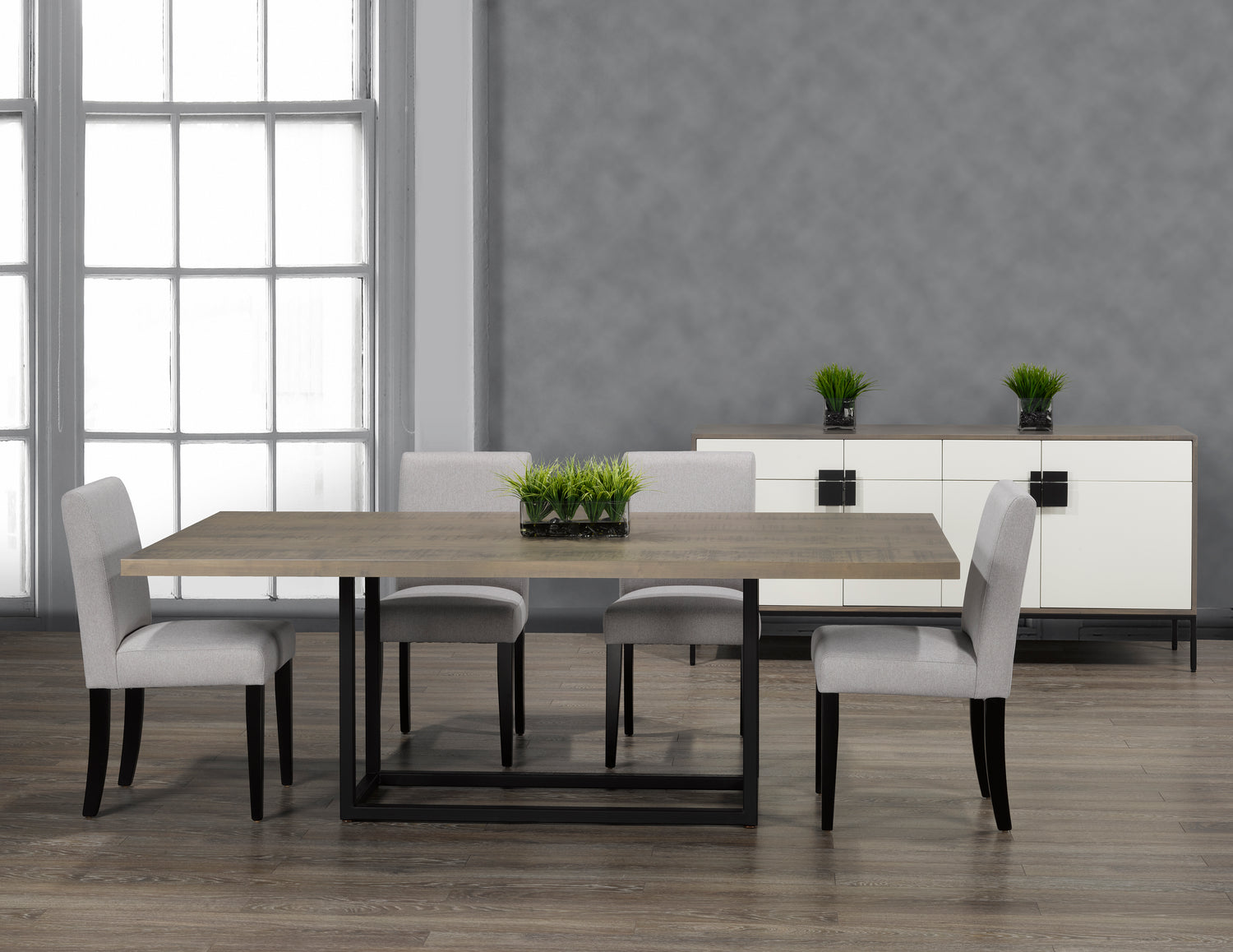 Table as Shown | Cardinal Woodcraft Skien Dining Table | Valley Ridge Furniture