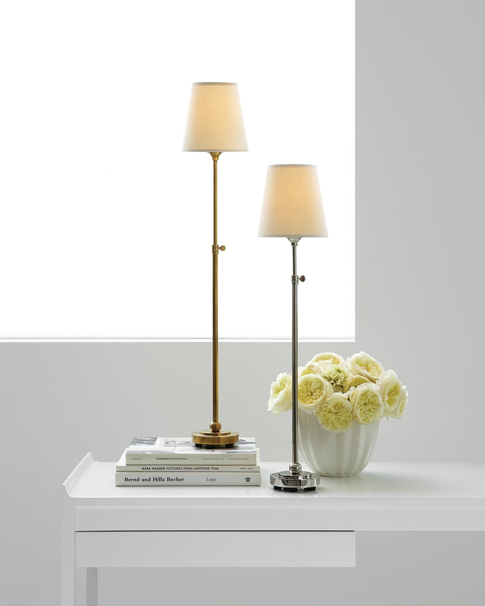 Hand-Rubbed Antique Brass and Natural Paper | Bryant Table Lamp | Valley Ridge Furniture