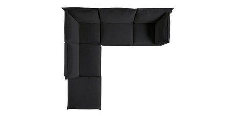 Burbank Fabric Charcoal | Camden Cameron 5-Piece Sectional | Valley Ridge Furniture