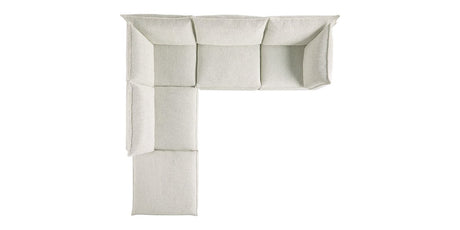 Burbank Fabric Cream | Camden Cameron 5-Piece Sectional | Valley Ridge Furniture