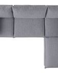 Burbank Fabric Stone | Camden Cameron 4-Piece Sectional | Valley Ridge Furniture