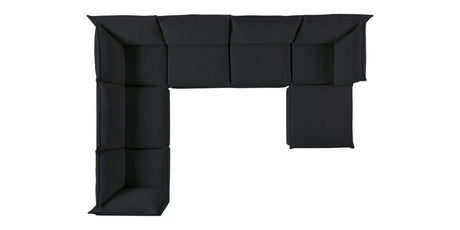 Burbank Fabric Charcoal | Camden Cameron 7-Piece Sectional | Valley Ridge Furniture