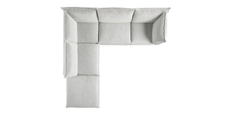 Burbank Fabric Pepper | Camden Cameron 5-Piece Sectional | Valley Ridge Furniture