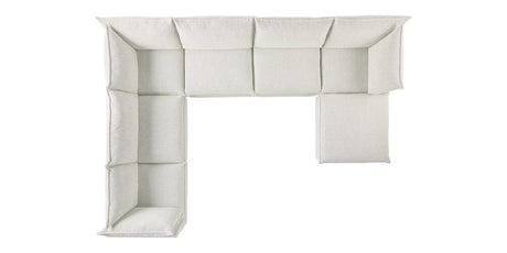 Burbank Fabric Cream | Camden Cameron 7-Piece Sectional | Valley Ridge Furniture