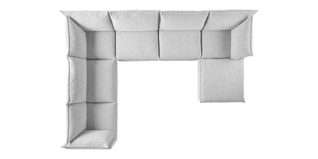 Burbank Fabric Pepper | Camden Cameron 7-Piece Sectional | Valley Ridge Furniture