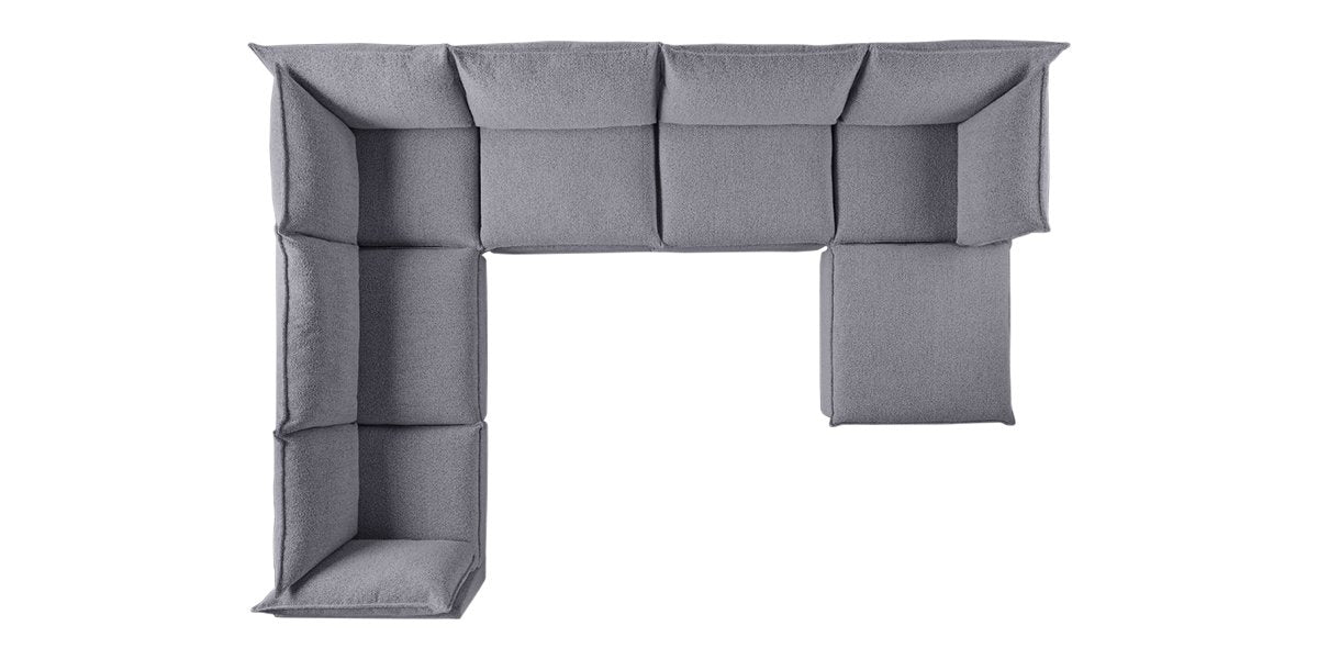Burbank Fabric Stone | Camden Cameron 7-Piece Sectional | Valley Ridge Furniture
