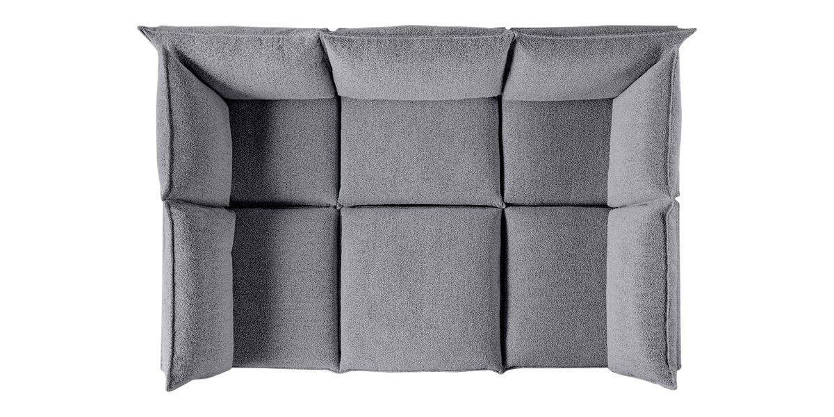 Burbank Fabric Stone | Camden Cameron 6-Piece Pit Sectional | Valley Ridge Furniture