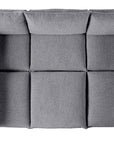 Burbank Fabric Stone | Camden Cameron 6-Piece Pit Sectional | Valley Ridge Furniture