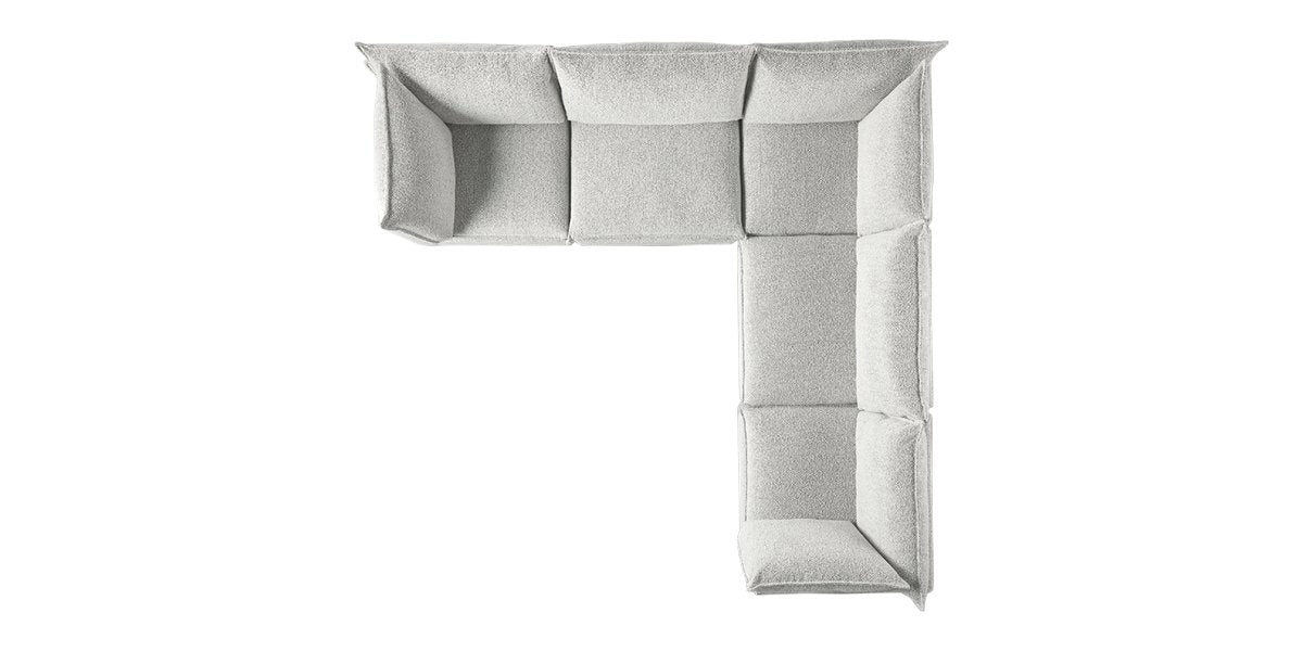 Burbank Fabric Pepper | Camden Cameron 5-Piece Corner Sofa | Valley Ridge Furniture