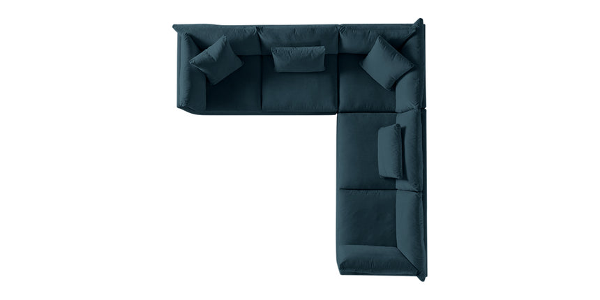 Dayo Fabric Lagoon | Camden Big Easy 3-Piece Sectional | Valley Ridge Furniture