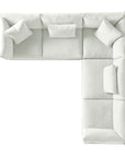 Dayo Fabric Snow | Camden Big Easy 3-Piece Sectional | Valley Ridge Furniture