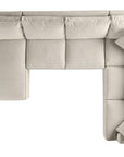 Vertual Fabric Linen | Camden 3-Piece Large Chaise Sectional | Valley Ridge Furniture