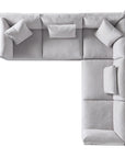 Vertual Fabric Snow | Camden Axel 3-Piece Sectional | Valley Ridge Furniture