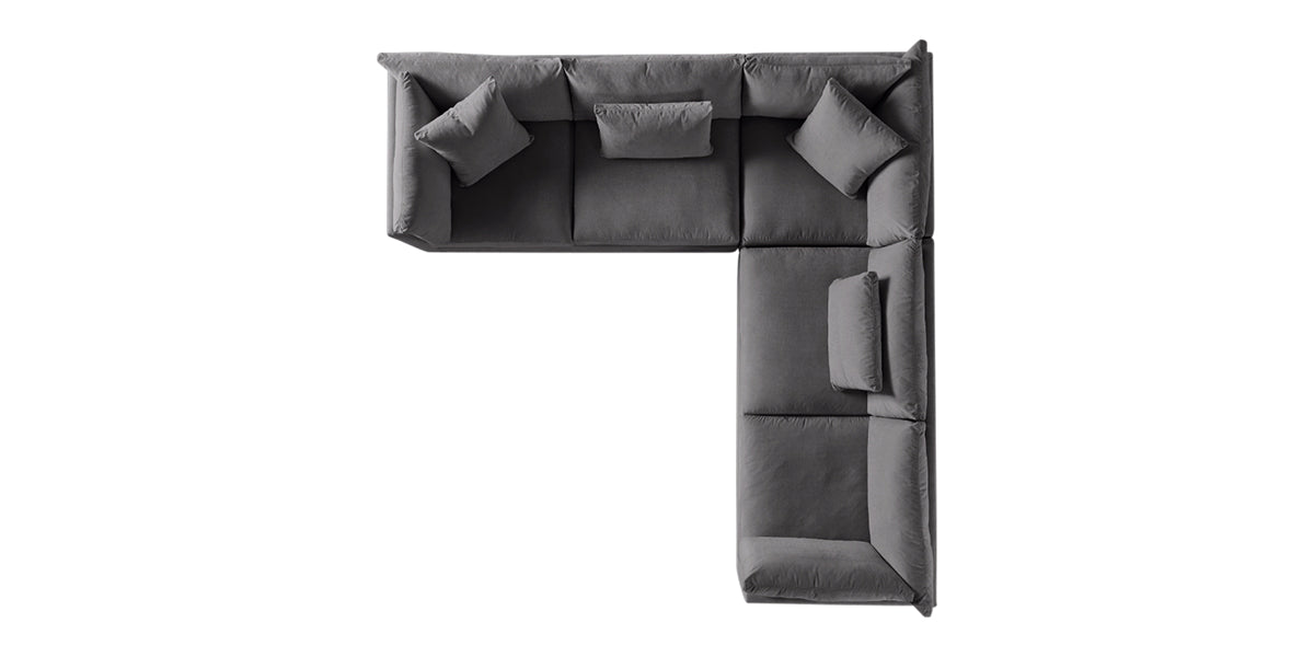 Vertual Fabric Steel | Camden Axel 3-Piece Sectional | Valley Ridge Furniture