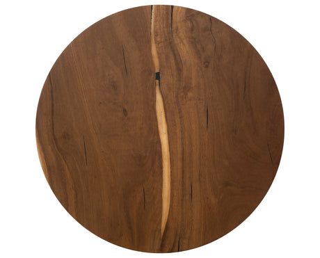 Natural Yukas with Iron | Hudson Round Coffee Table | Valley Ridge Furniture