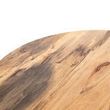 Spalted Primavera with Iron | Hudson Round Coffee Table | Valley Ridge Furniture