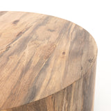 Spalted Primavera with Iron | Hudson Round Coffee Table | Valley Ridge Furniture
