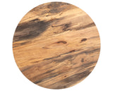 Spalted Primavera with Iron | Hudson Round Coffee Table | Valley Ridge Furniture