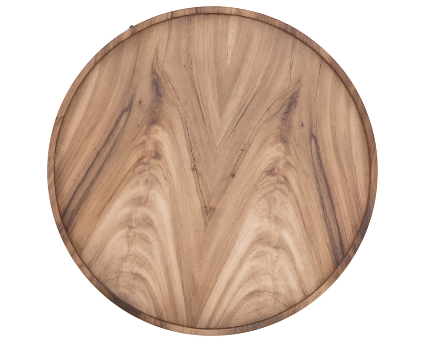 Gold Guanacaste with Bronzed Iron | Lunas Drum Coffee Table | Valley Ridge Furniture
