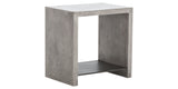 Dark Grey Concrete with Antique Black Metal | Hugo End Table | Valley Ridge Furniture