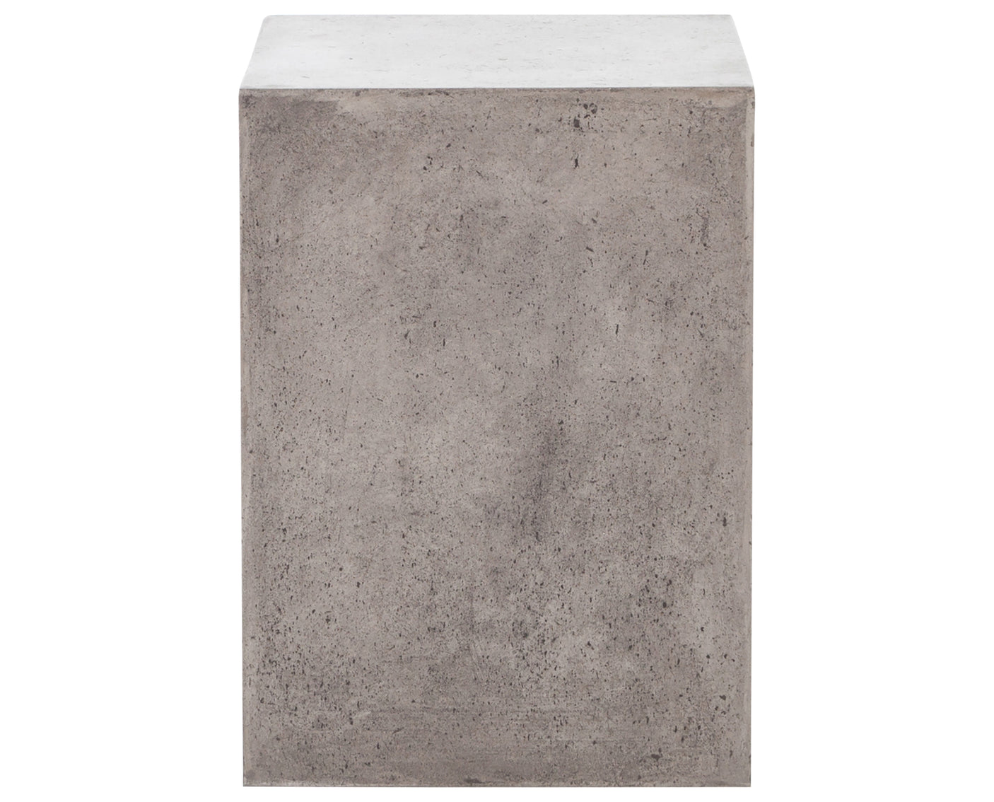 Dark Grey Concrete with Antique Black Metal | Hugo End Table | Valley Ridge Furniture