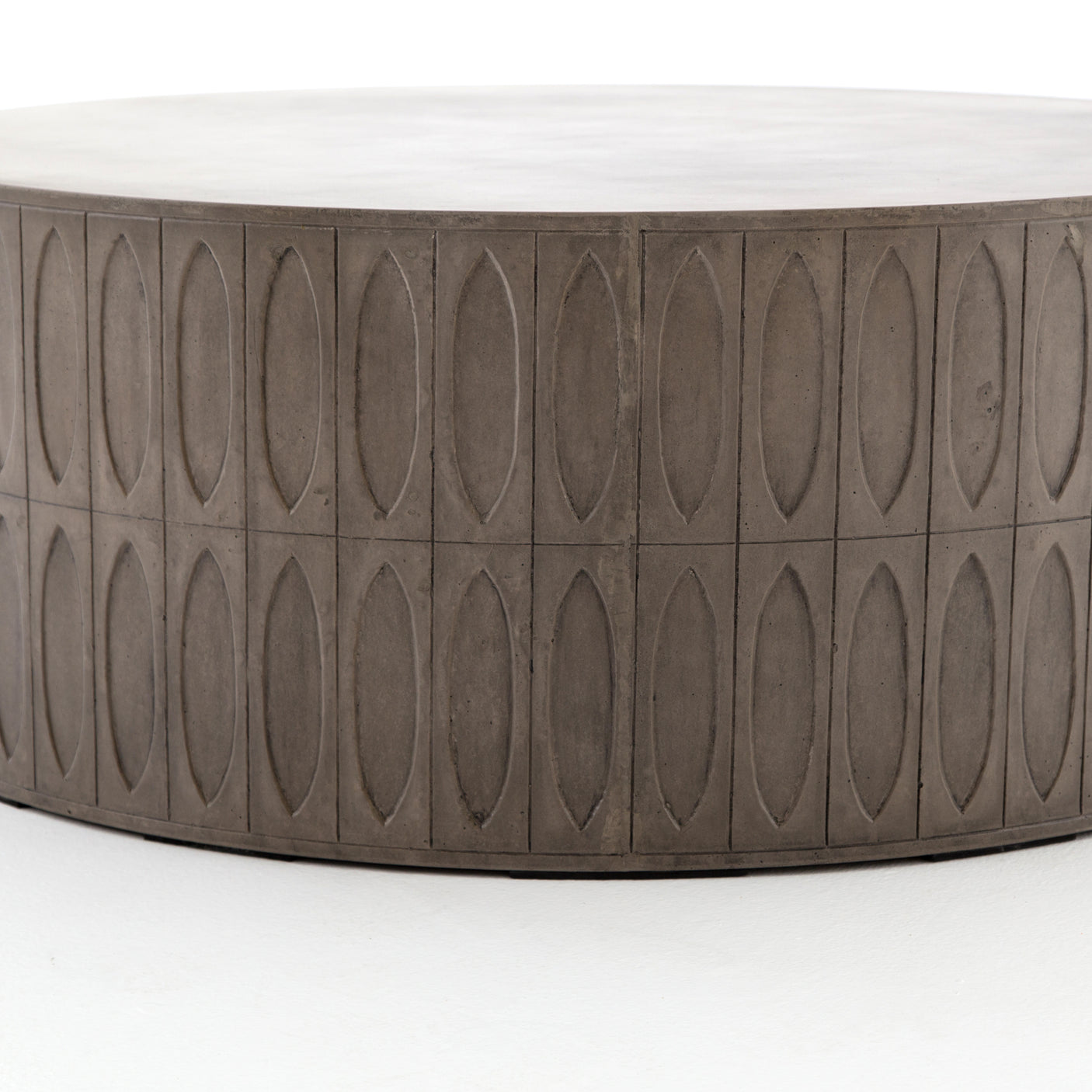Grey Concrete | Colorado Drum Coffee Table | Valley Ridge Furniture
