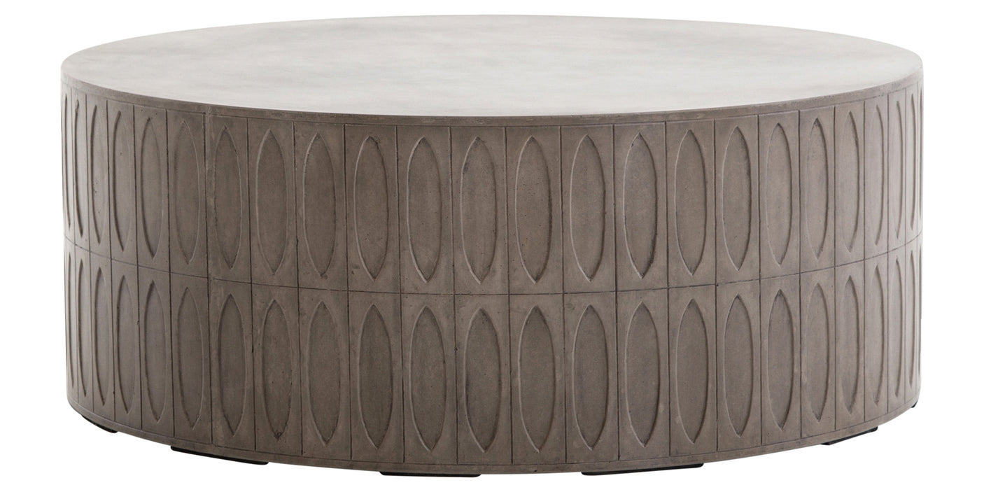 Grey Concrete | Colorado Drum Coffee Table | Valley Ridge Furniture