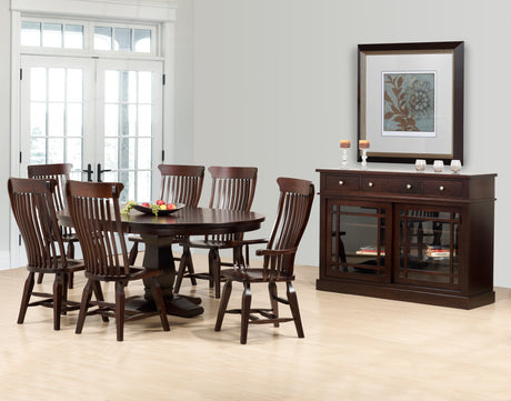 Table as Shown | Cardinal Woodcraft Valencia Dining Table | Valley Ridge Furniture