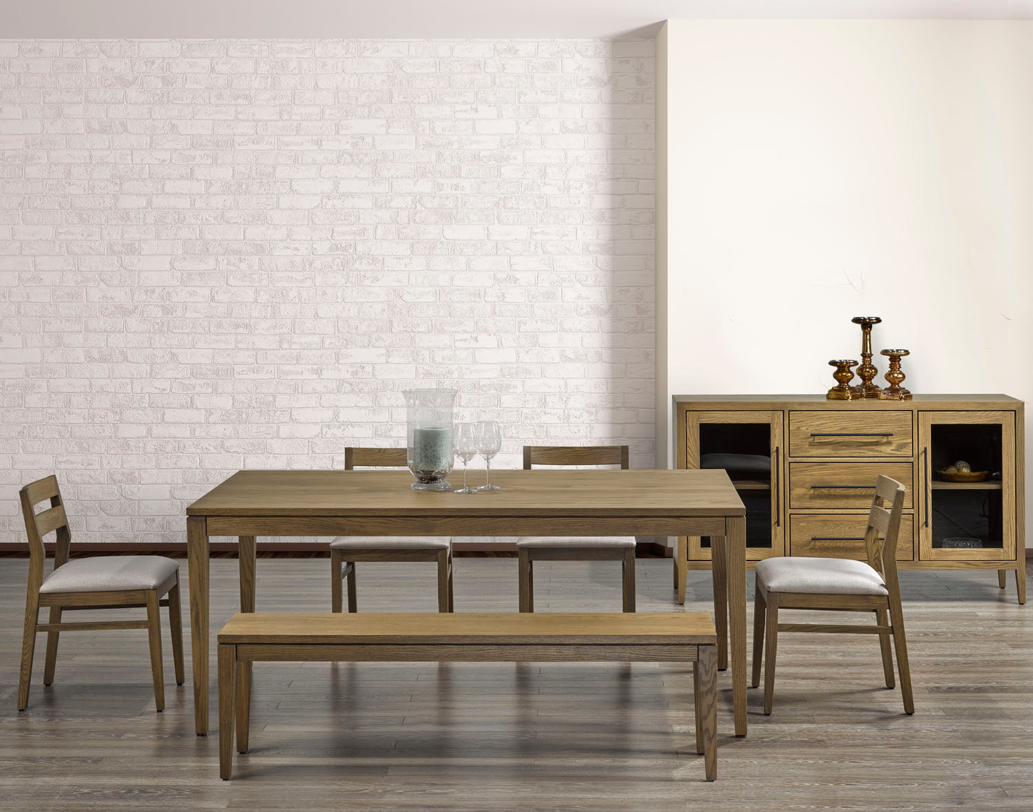 Table as Shown | Cardinal Woodcraft Vega Dining Table | Valley Ridge Furniture
